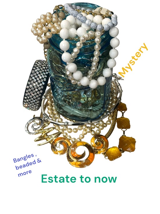 Jewelry - Estate to now Mixed lot Jewelry - Pearls, metals, White Beads & Gold Accents